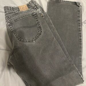 Vintage Lee Men’s Faded Black Straight Jeans
34 W / 32 L